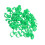 100pcs 20mm Numbered Chicken Leg Bands Poultry Identification Tags Green 16