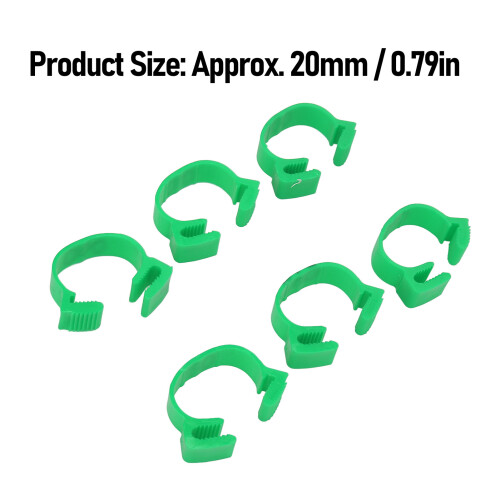 100pcs 20mm Numbered Chicken Leg Bands Poultry Identification Tags Green 1
