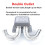 2 Hole Car Heater 800W 12V Defroster Windshield Warmer Compact 4