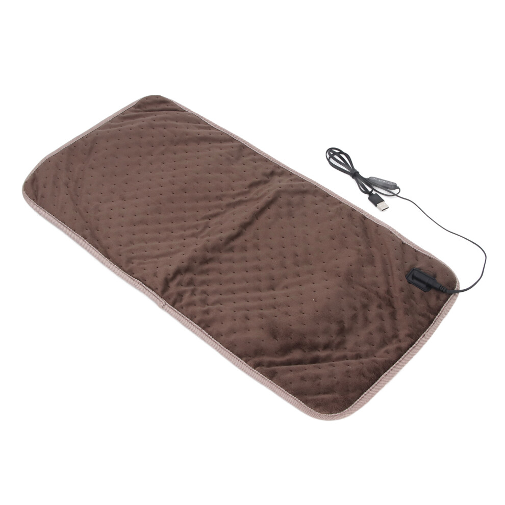 USB Heating Pad 11.8x23.6in with 5V Power & 3 Heat Settings 5ft Cord