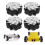 4pcs 100mm Durable Steel Mecanum Wheels Set Left 12