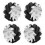 4pcs 100mm Durable Steel Mecanum Wheels Set Left 6