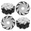 4pcs 100mm Durable Steel Mecanum Wheels Set Left 7
