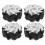 4pcs 100mm Durable Steel Mecanum Wheels Set Left 2