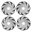 4pcs 100mm Durable Steel Mecanum Wheels Set Left 3