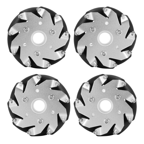 4pcs 100mm Durable Steel Mecanum Wheels Set Left 2