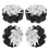 4pcs 100mm Durable Steel Mecanum Wheels Set Left 9