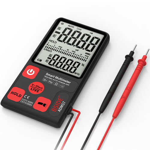 BSIDE ADMS7 True RMS Digital Multimeter 6000 Counts, LCD, Pocket Size 1