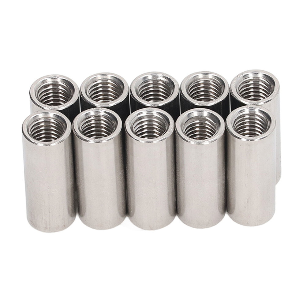10 Pcs Round Coupling Nut M10x1.5 L35mm Stainless-image-OPC-PJMQ5WJ-NEW