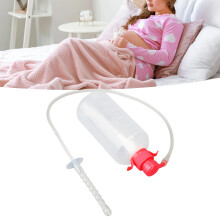 Vaginale Spülung Mehrzweck 9 Öffnungen Abnehmbarer Silikon Damen Vaginalreiniger mit 3 Düsen 600ML