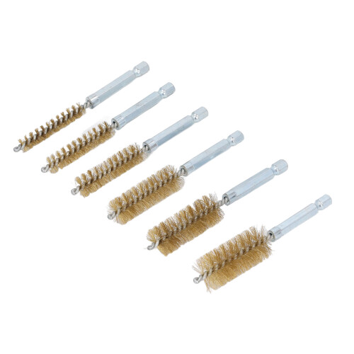 6PCS Bore Brush 4in Rust Proof Twisted Wire 2
