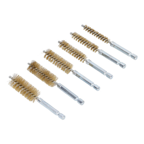 6PCS Bore Brush 4in Rust Proof Twisted Wire 1