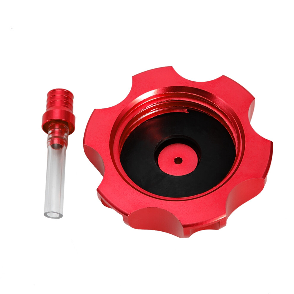 Cnc Aluminum Motorcycle Fuel Tank Cap With Breather 51-54Mm Fit Red 9461341566234