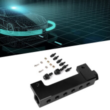6 Port Aluminum Vacuum Block Intake Manifold for Turbo Boost Control
