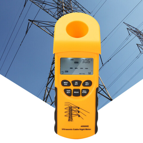 AR600E LCD Ultrasonic Cable Height Meter 6 Cables Measurement