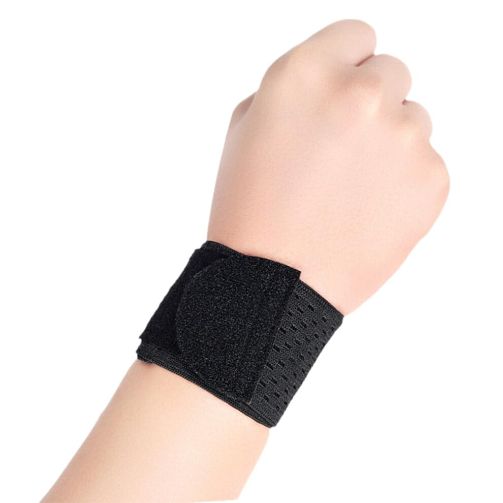 Fitness Wristbands for Wrist Support and Protection, Breathable Black Straps for Weightlifting and Sports Activities