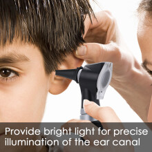 Ear Inspection Otoscope with Magnify Lens LED Illumination & Durable Speculum