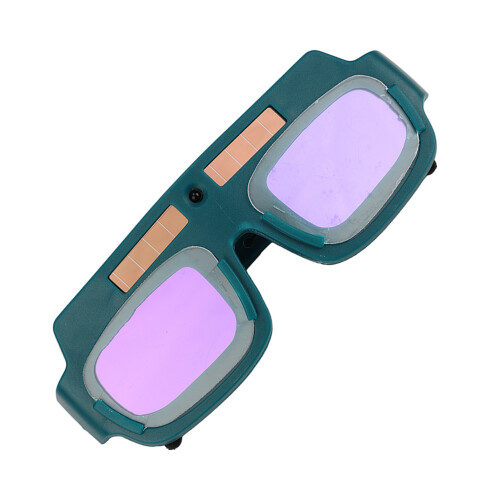 Solar Auto-Dunkelnde Schweißbrille Dunkelgrün 60 mAh 2