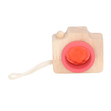 Prismenlinse-Spielzeug 5.2 x 4.8 x 2.5 cm rotes Eichenholz