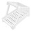 Lightweight White Barcode Printer Stand 200x130x135mm for Labeling Machines 1
