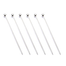 6 Stainless Steel Skewers, Reusable Cake Tester Needles, Baking Tools, Silver Spikes for Pastries and Desserts
