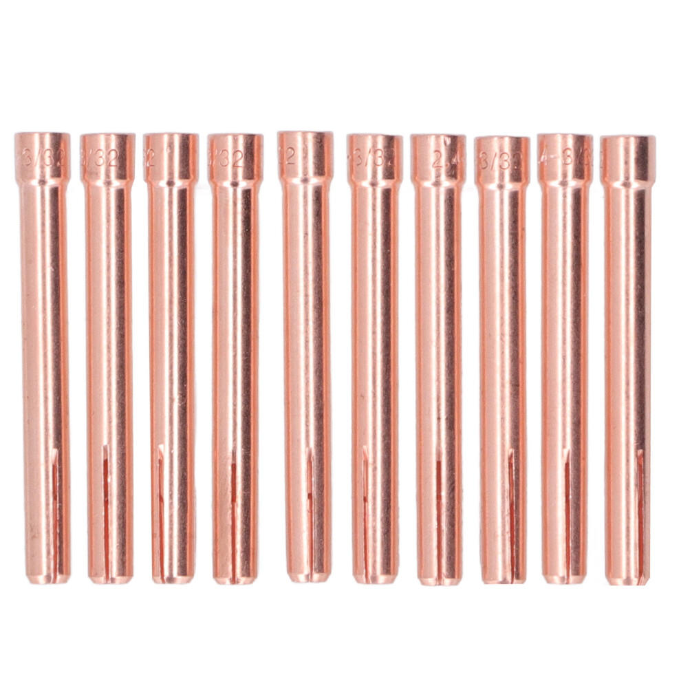 10Pcs TIG Collet Tips 3/32in 10N24 2.4mm Electrode