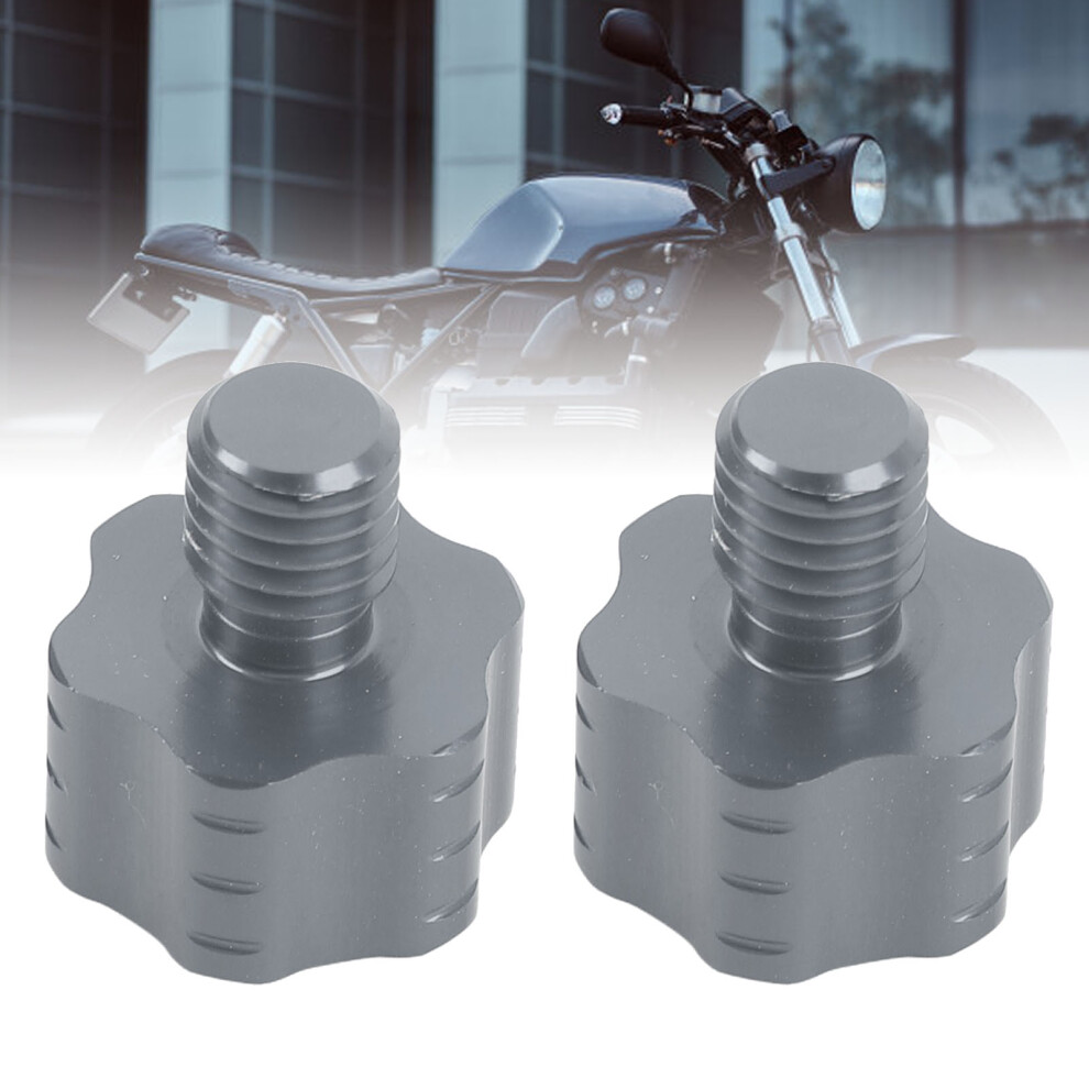 2Pcs 8Mm Aluminum Alloy Motorcycle Mirror Hole Plugs Anodized Ti Color 8131341575871