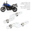Motorcycle Windscreen Bracket Kit for DL650 2017‑2020 Aluminum Silver 11