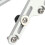 Motorcycle Windscreen Bracket Kit for DL650 2017‑2020 Aluminum Silver 3