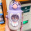 Portable Purple 720ml Cartoon Plastic Sippy Cup with Strap 3