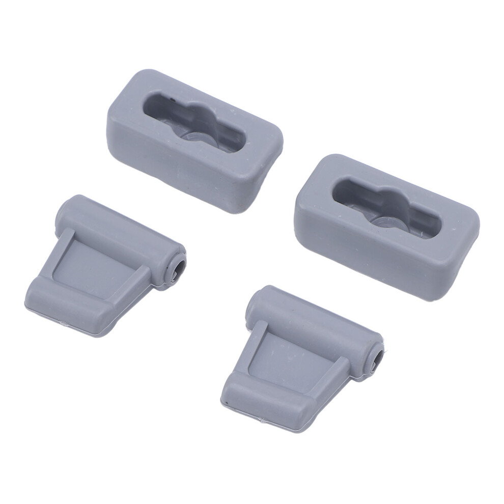 High Strength Plastic Sun Visor Clips Set For R107 1971-1989 Gray 8791341578656