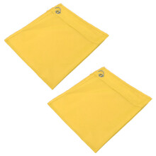2PCS Equestrian Nylon Training Flags, Abrasion Resistant, Yellow