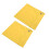 2PCS Equestrian Nylon Training Flags, Abrasion Resistant, Yellow 16