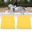 2PCS Equestrian Nylon Training Flags, Abrasion Resistant, Yellow 15