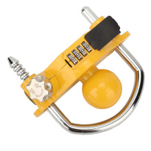 Universal Trailer Coupler Lock Aluminum Steel, Hitch Lock with Combination