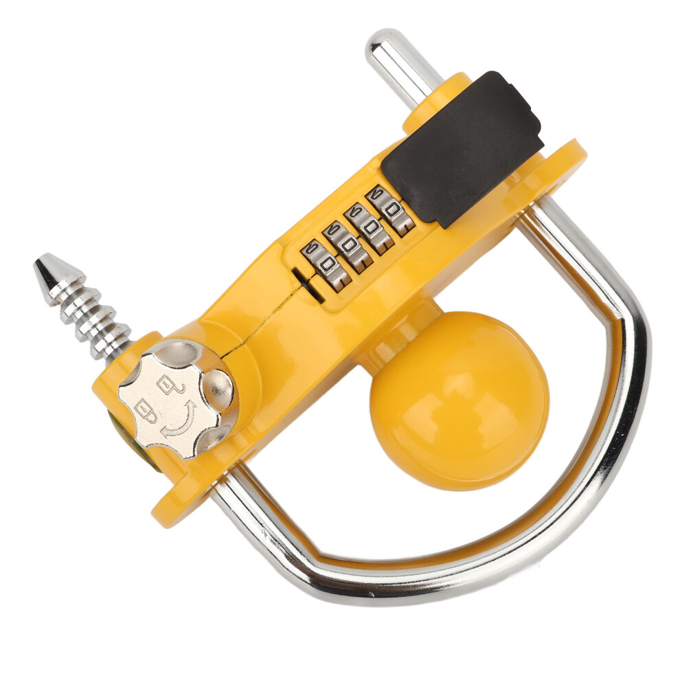 Universal Trailer Coupler Lock Aluminum Steel, Hitch Lock With Combination 8491341579256