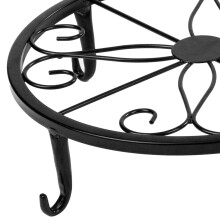 Soporte de hierro para macetas para jardín interior y exterior soporte para flores estante de alta resistencia