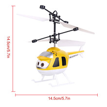 Farbenfroher LED-RC-Hubschrauber 14,5x14,5 cm 8-10 min