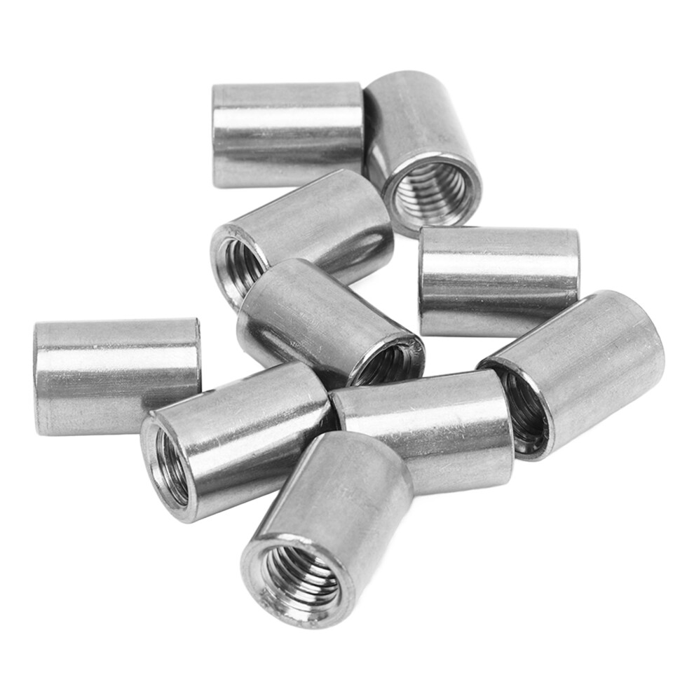 10PCS Round Connector Nuts 304 Stainless Steel
