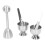 Durable Stainless Steel Egg Cup Set with Precision Cutter and Spoon 15