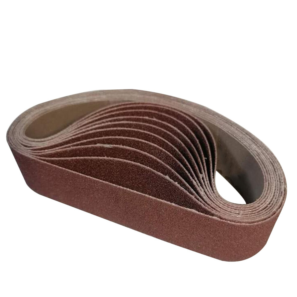 10Pcs Sanding Belt Alumina 80 Grits 330X30mm 9387669423472
