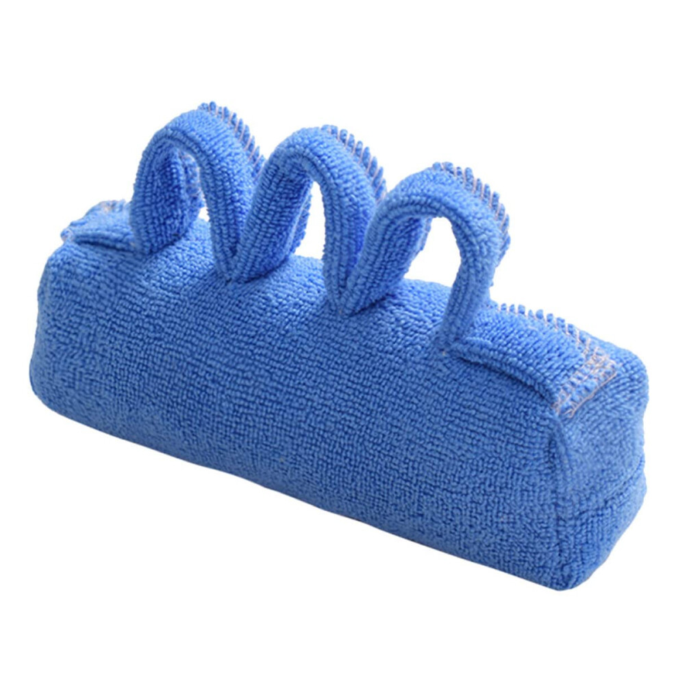 Protection Wrist Support Hand Gripper Bandage for Carpal Tunnel Relief with Finger Separator and Rehabilitation Ball, Blue Towel