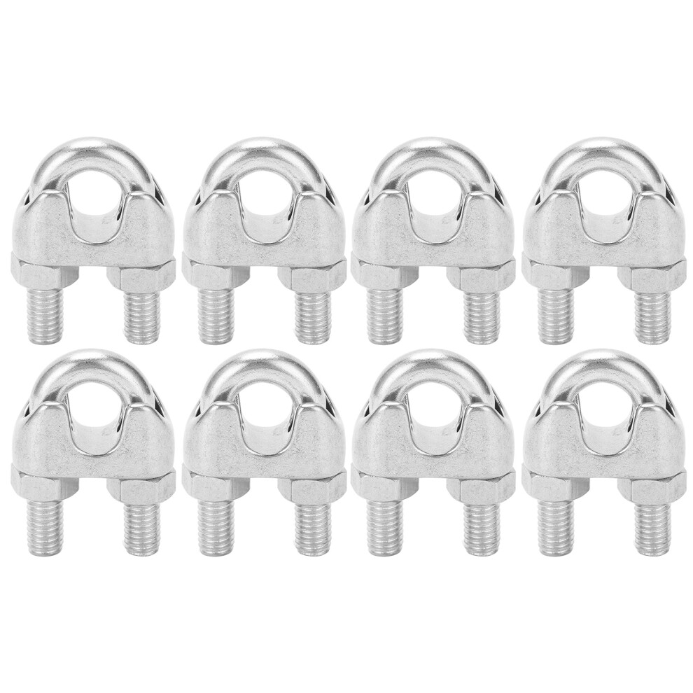 8Pcs 3/8 Inch M10 Stainless Steel Wire Rope Cable 9387669424158