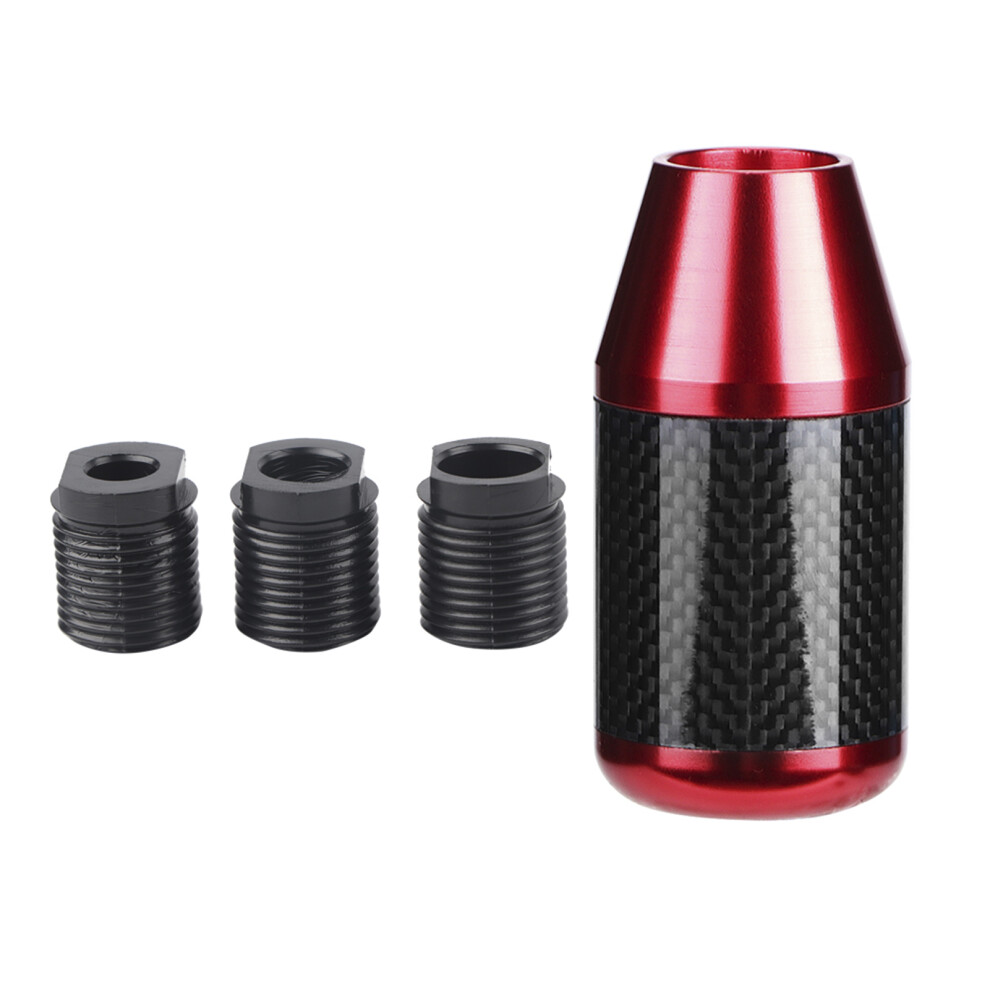 Universal Carbon Fiber Automatic Wave Stick Head Red 9387669424783