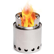 Portable Mini Camping Stove Smokeless Stainless Steel Fire Pit for Outdoor Garden Use, Compact and Lightweight Design
