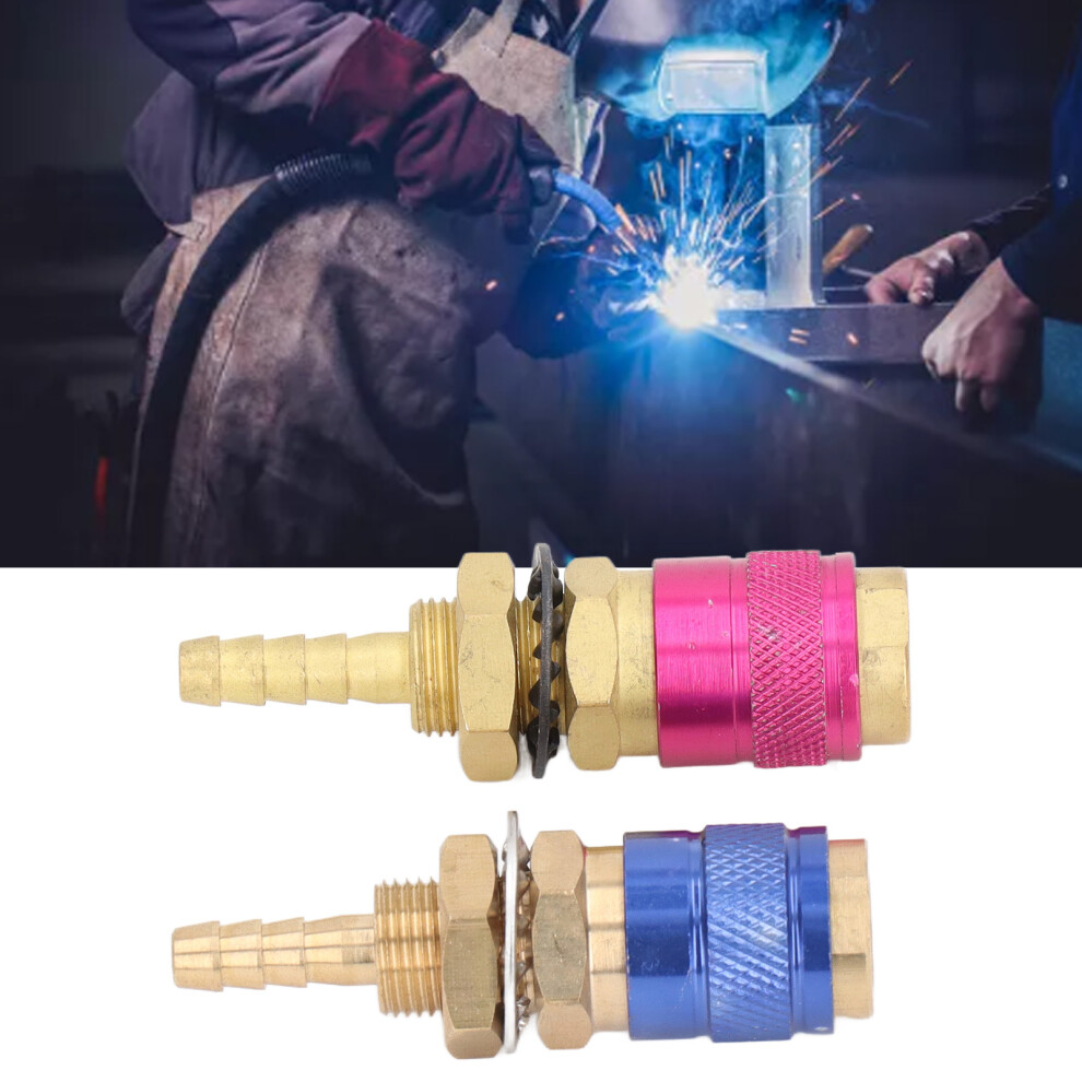 Water Cooled Brass Gas Adapter For Pta Db Mig Tig Welding Torch M6 (6Mm) 8741341592466