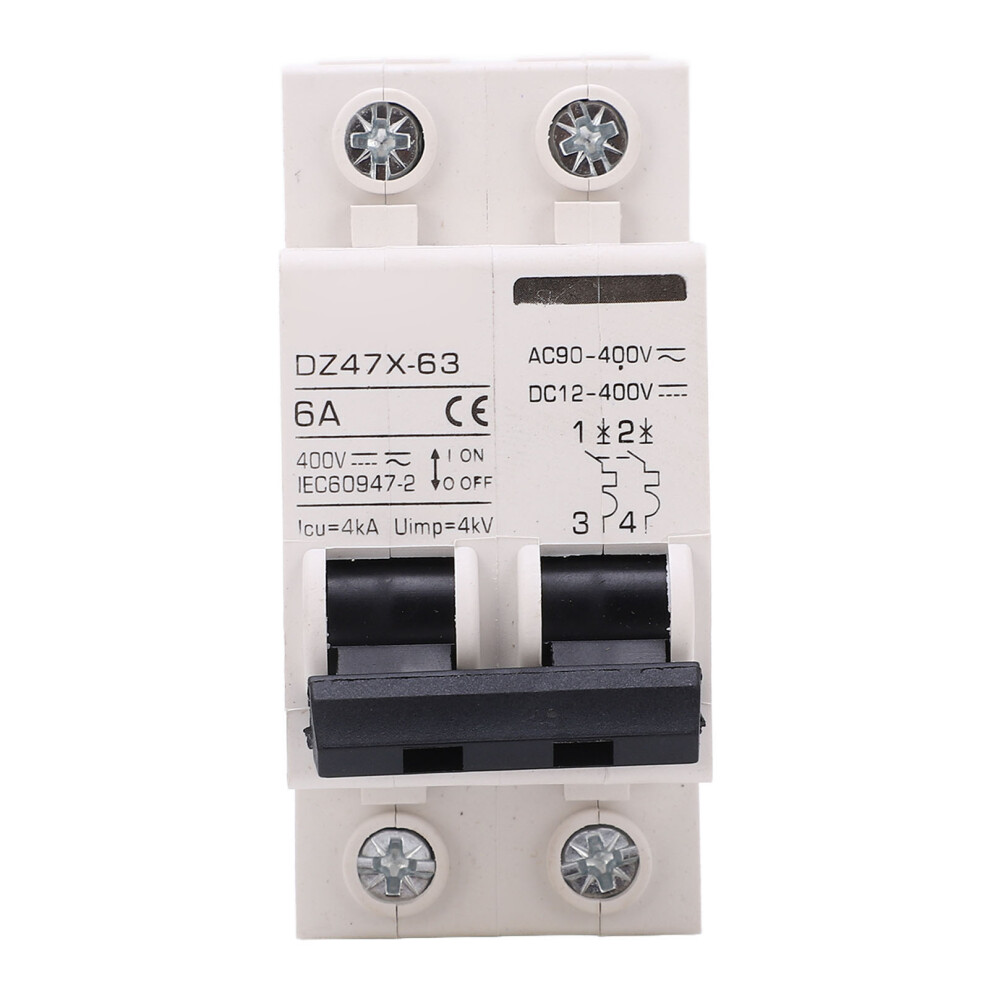 AC DC Miniature Circuit Breaker 2P 6A 400V DIN
