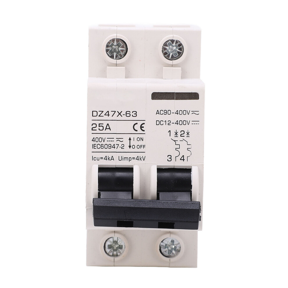 AC DC Miniature Circuit Breaker 2P 25A 400V DIN