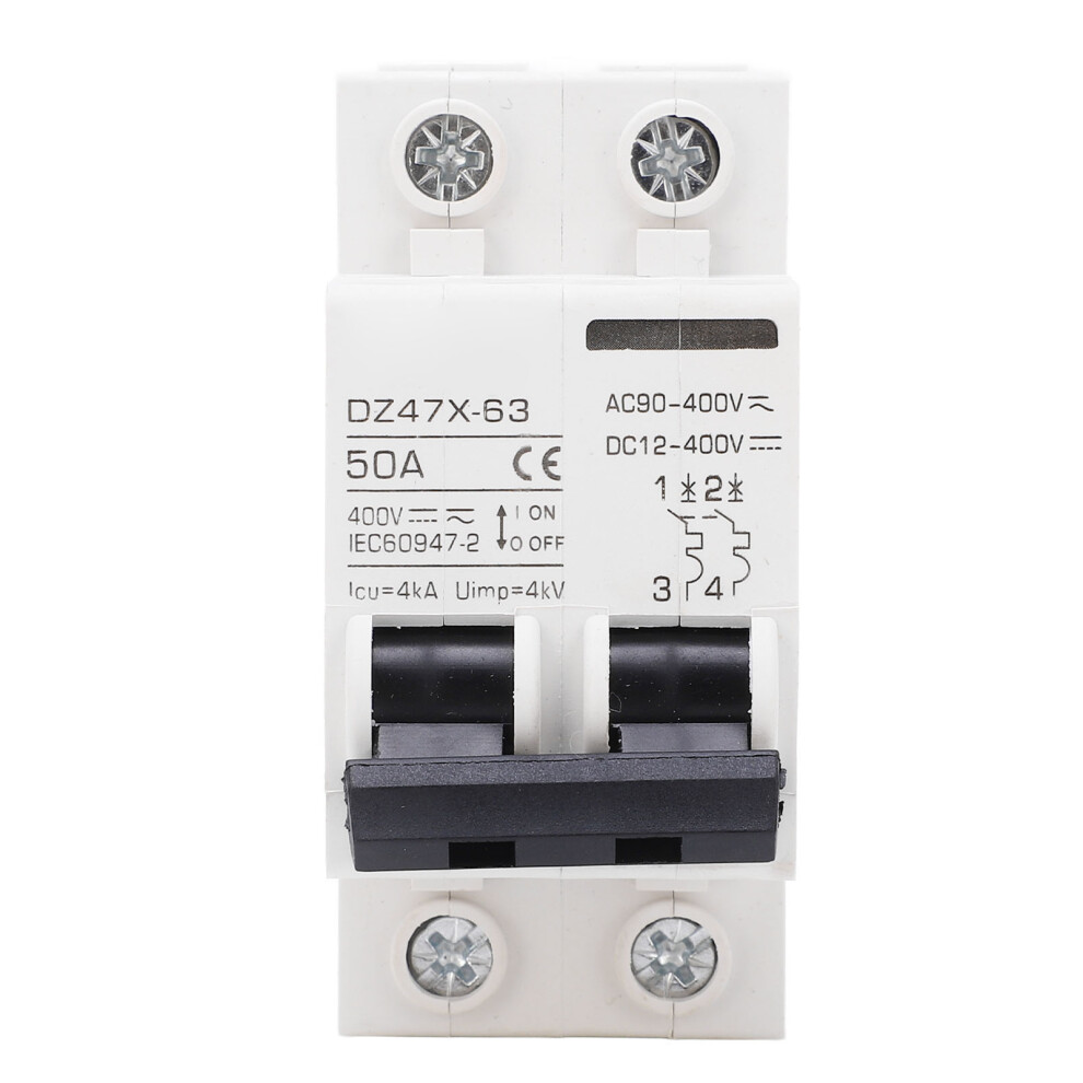 AC DC Circuit Breaker 50A 4KA 2P Electromagnetic