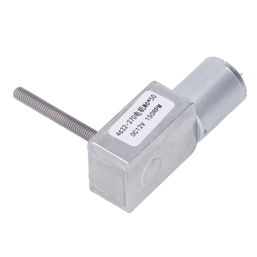 DC Worm Gear Motor M6 X 50mm Aluminum Alloy Brass